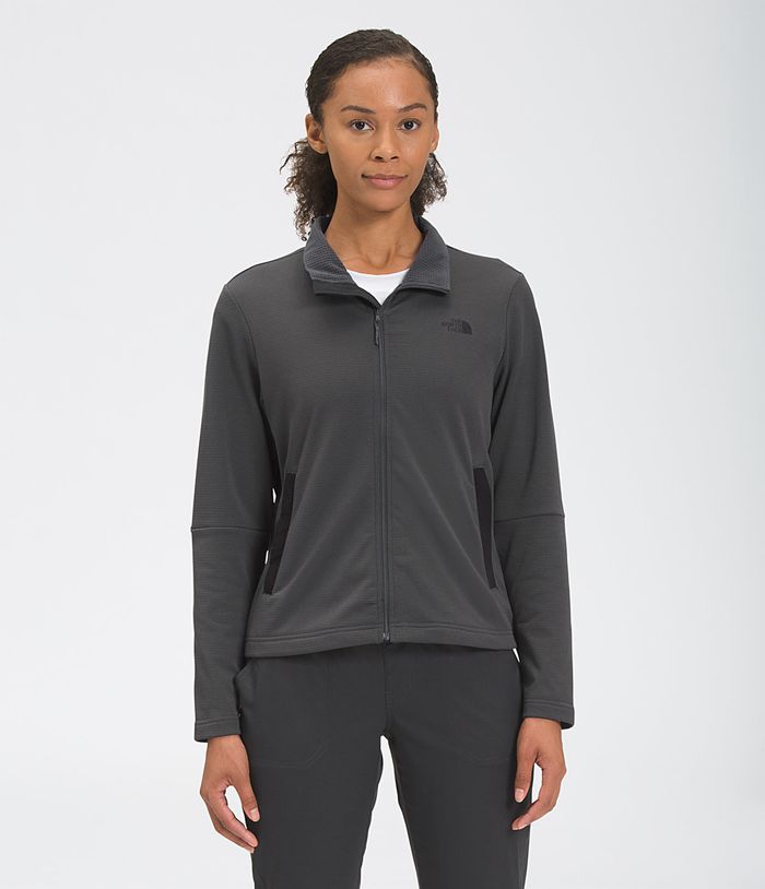 Chaqueta Softshell The North Face Mujer Gris Oscuro Wayroute Full Zip 86174EWOG